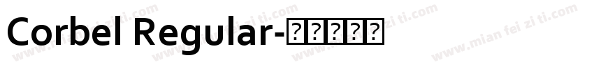 Corbel Regular字体转换